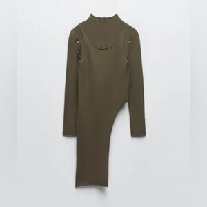 Zara asymmetrical tank layered sweater